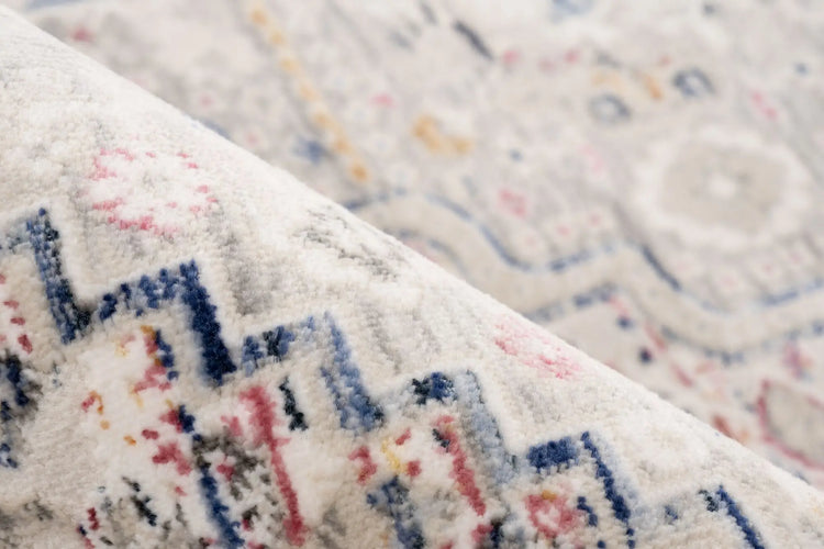 Low-Pile Rug - Norven Multicolour Medallion 4