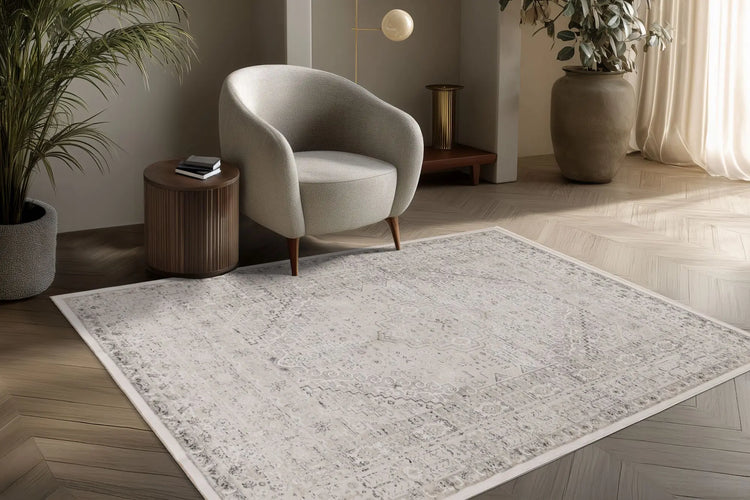 Low-Pile Rug - Norven Silver