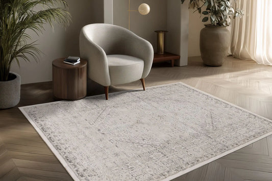 Low-Pile Rug - Norven Silver