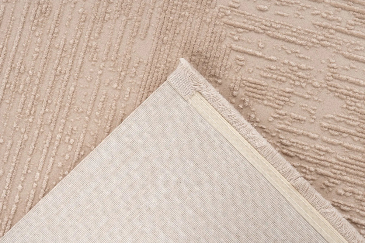 High-Pile Rug - Mistral Beige Lines