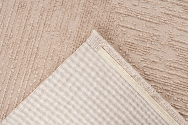 High-Pile Rug - Mistral Beige Lines