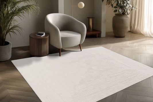 High-Pile Rug - Mistral Cream Lines