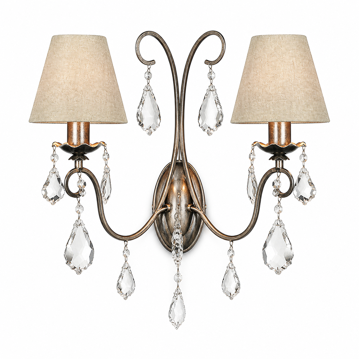 Wall Lampe Drei 8728R - Argent antique