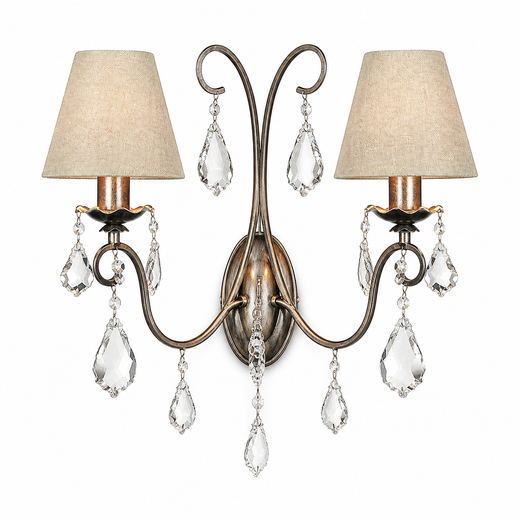Wandlamp Drei 8728R - Antiek zilver