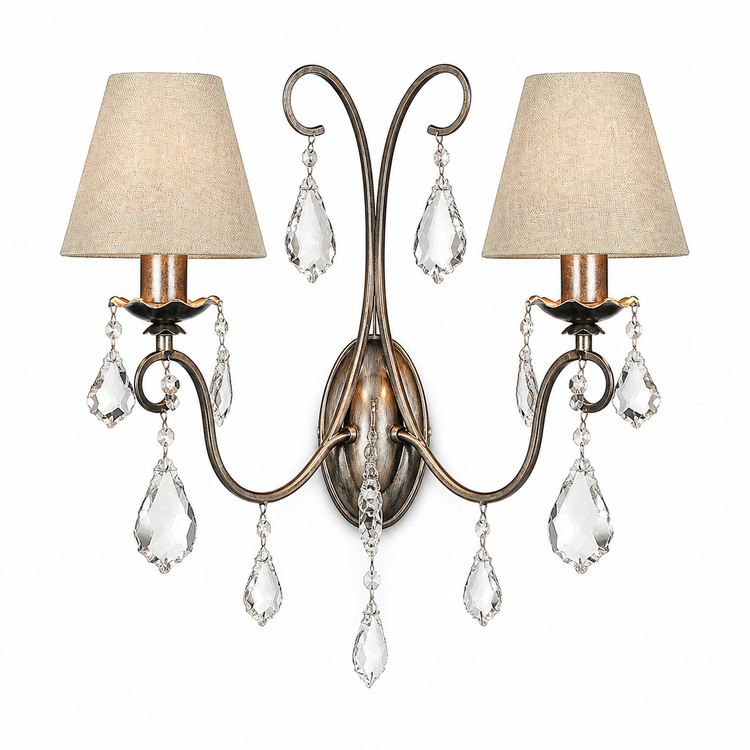 Wall Lamp Drei 8728R - Antique Silver