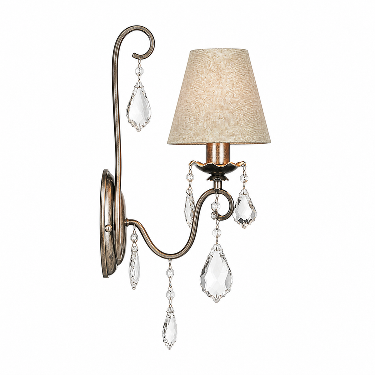 Wall Lamp Drei 8728R - Antique Silver