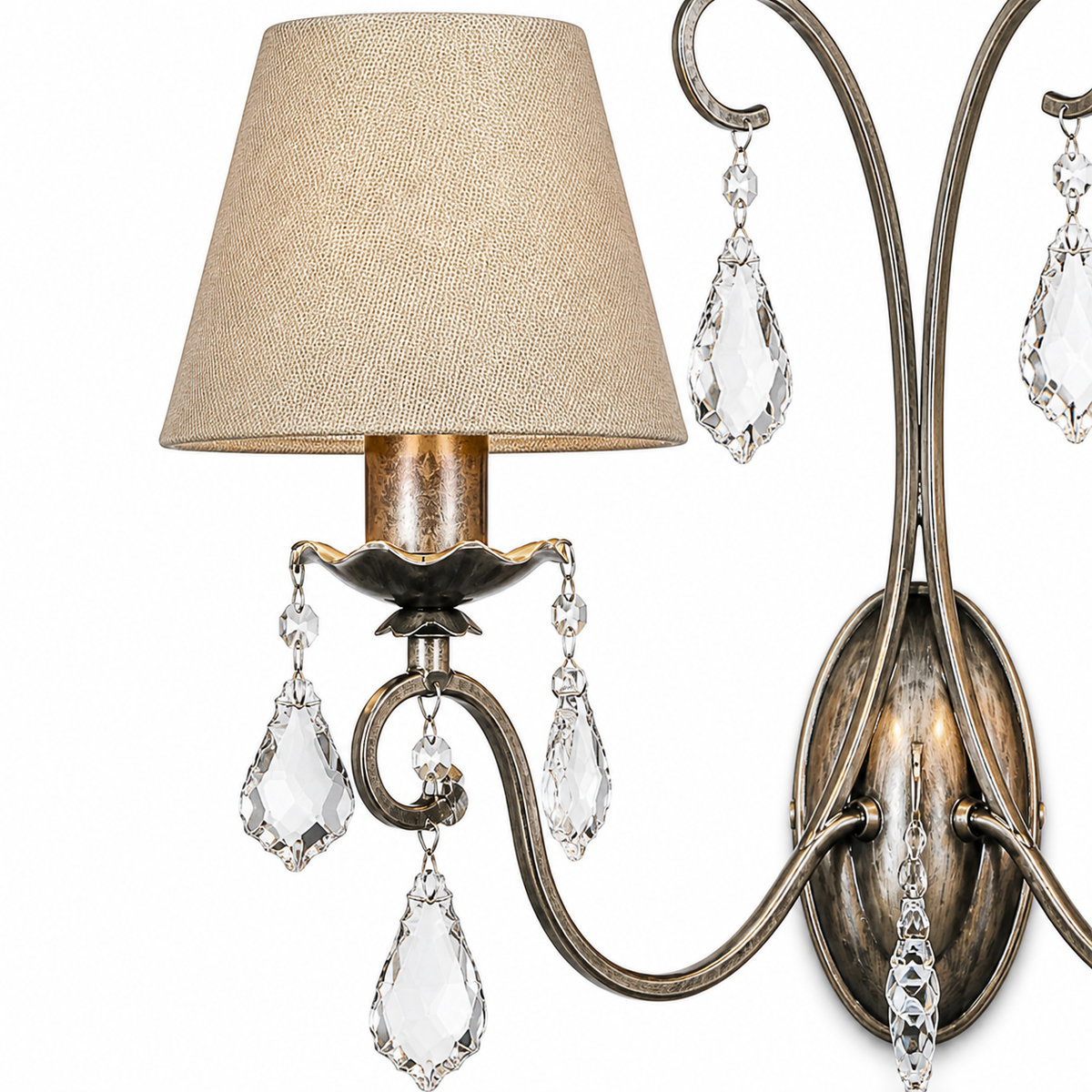 Wall Lamp Drei 8728R - Antique Silver