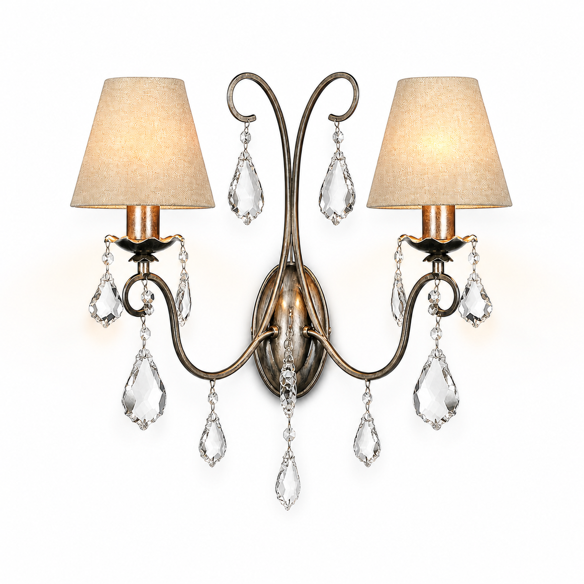 Wall Lamp Drei 8728R - Antique Silver