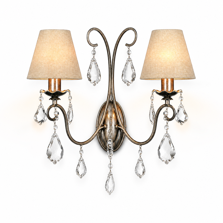 Wall Lamp Drei 8728R - Antique Silver