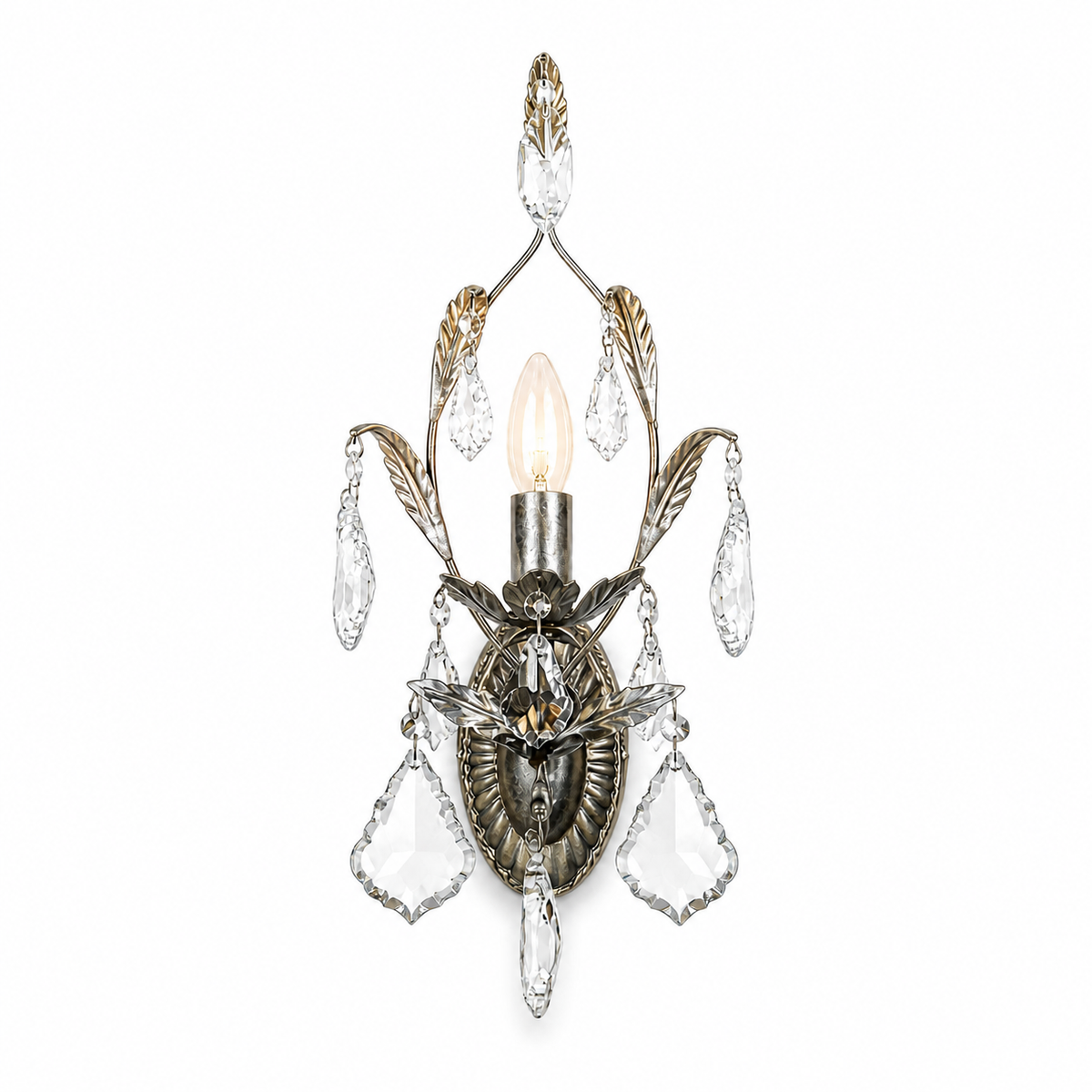 Lámpara de Pared Gus 8412W - Plata Antigua