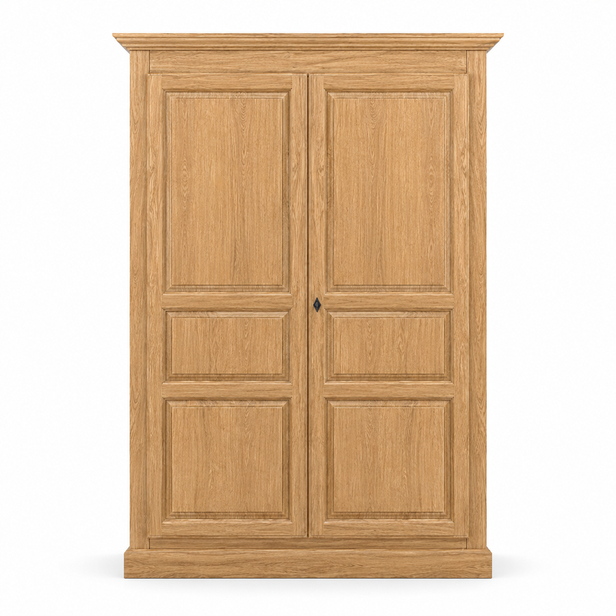 Wardrobe - Cognac - Solid Oak - 149 x 67 x 210 cm - Oak