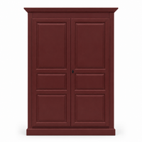 Wardrobe - Cognac - Solid Pine - 149 x 67 x 210 cm - Bordeaux