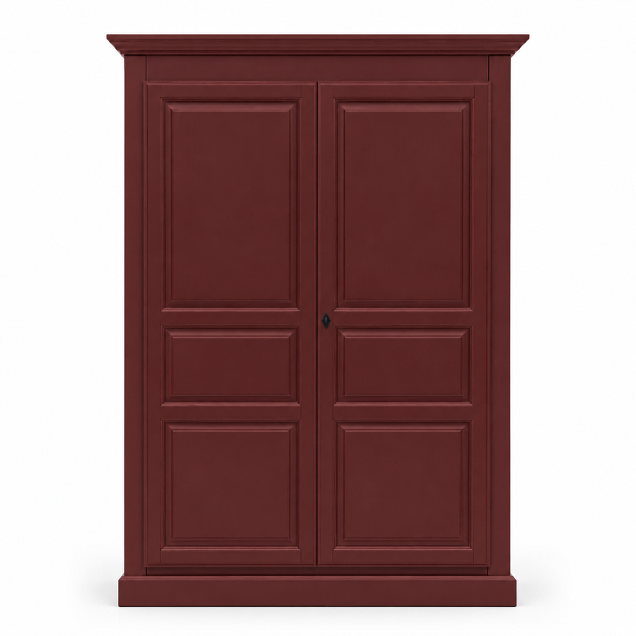 Wardrobe - Cognac - Solid Pine - 149 x 67 x 210 cm - Bordeaux