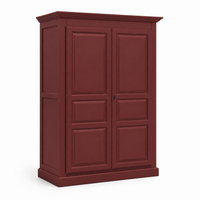Wardrobe - Cognac - Solid Pine - 149 x 67 x 210 cm - Bordeaux