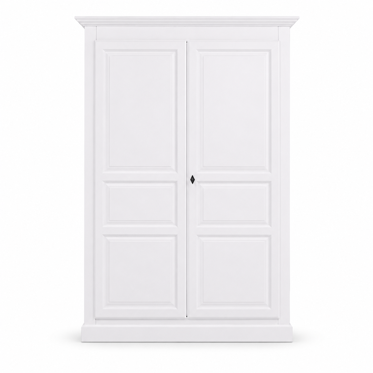 Wardrobe - Cognac - Solid Pine - 149 x 67 x 210 cm - White
