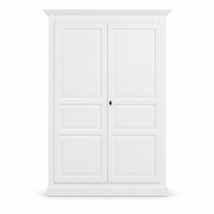 Wardrobe - Cognac - Solid Pine - 149 x 67 x 210 cm - White