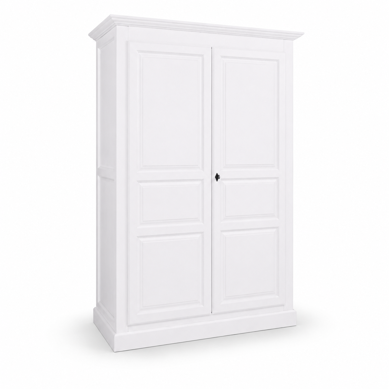 Wardrobe - Cognac - Solid Pine - 149 x 67 x 210 cm - White