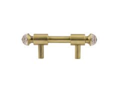 Armoire pull avec Swarovski crystal 96mm between centers - 0T5000 - Marcottestyle Shop Deurbeslag Or 24K