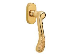 Window handle on rosette right - 0V0760 - Marcottestyle Shop Deurbeslag Goud 24K